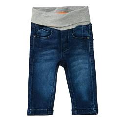 Staccato Jeans Baby Unisex - Pull On, weich, elastischer Umschlagbund, strapazierfähig - Mid Blue Denim, Größe 68-86 (68, Mid Blue Denim) von Staccato