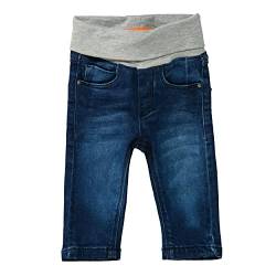 Staccato Jeans Baby Unisex - Pull On, weich, elastischer Umschlagbund, strapazierfähig - Mid Blue Denim, Größe 68-86 (80, Mid Blue Denim) von Staccato