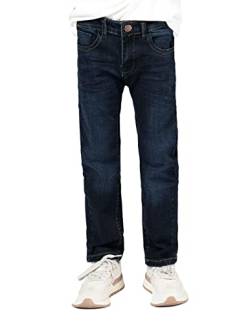 Staccato Jungen Jeans - Straight Leg, weitenverstellbarer Bund, Hakenverschluss, elastisch - Passform: Regular Fit, Farbe: Blue Denim (Größe 98, Farbe Blue Denim) von Staccato