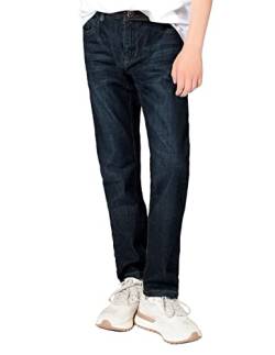 Staccato Jungen Jeans - elastischer Stretchstoff, weitenverstellbarer Innenbund, Straight Leg - Passform: Big Fit, Farbe: Blue Denim, Größe: 164 von Staccato