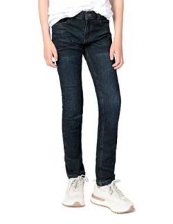 Staccato Jungen Jeans - elastischer Stretchstoff, weitenverstellbarer Innenbund, Straight Leg - Passform: Slim Fit, Farbe: Blue Denim, Größe: 146 von Staccato