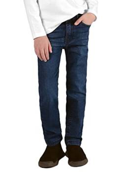 Staccato Jungen Skinny Jeans Slim Fit für Kleinkinder und Kinder - weitenverstellbarer Bund, bequem, modisch, elastisch - Farbe: Mid Blue Denim, Größen 92-176 (as3, Numeric, Numeric_146, Slim) von Staccato