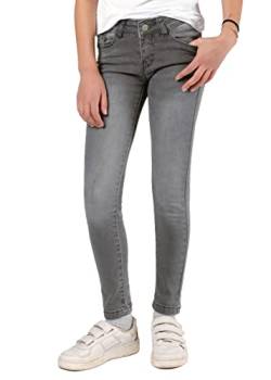 Staccato Mädchen Skinny Jeans Slim Fit - elastisch, weitenverstellbarer Bund, 5-Pocket-Style - Farben: Grau, Blau, Dunkelblau, Größen: 92-176 (as3, Numeric, Numeric_116, Slim, Mid Grey Denim) von Staccato