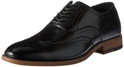 STACY ADAMS Dunbar-Wingtip Oxford Herren, schwarz, 46 EU von Stacy Adams