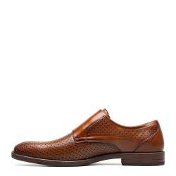 STACY ADAMS Herren Arthur Double Monk Strap Mönch-Schnallenschuh, Cognac, 44.5 EU von Stacy Adams