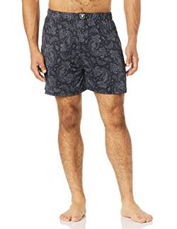 STACY ADAMS Herren Boxershorts, Black Paisley, Large von Stacy Adams