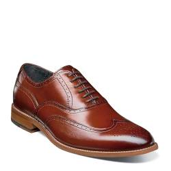 STACY ADAMS Herren Dunbar Wingtip Oxford, Cognac, 43 EU von Stacy Adams