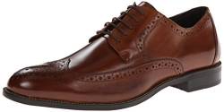 STACY ADAMS Herren Garrison Wingtip Oxford, Braun (Cognac), 39 EU von Stacy Adams