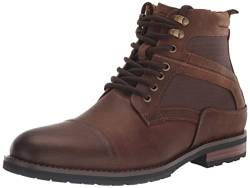 STACY ADAMS Herren Osiris Schnürschuh mit Zehenkappe Mode-Stiefel, Chocolate Crazyhorse, 43 EU von Stacy Adams