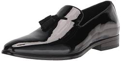 STACY ADAMS Herren Phoenix Tassel Slip on Loafer Slipper, schwarzer Lack, 41.5 EU von Stacy Adams