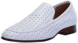 STACY ADAMS Winden Perfed Herren-Slipper, Weiss/opulenter Garten, 44 EU von Stacy Adams