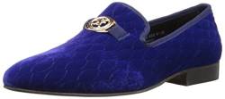 Stacy Adams Herren Valet Velour Bit Slip-on Loafer Slipper, blau, 42.5 EU von Stacy Adams