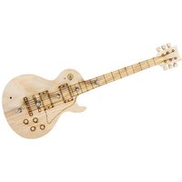 Stagecaptain Schlüsselanhänger mit Gravur GitKey-105 Schlüsselbrett E-Gitarre - Mit 5 Klinkensteckern zum Aufhängen der Schlüssel - Lasergravierte Oberfläche - Made in Germany - Inkl. Schrauben und Dübel - Länge: 38 cm von Stagecaptain