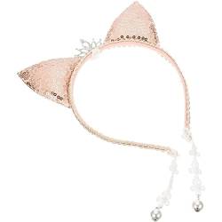 Katzenohr -stirnband -pailletten Kronhaar Hoop Glänzender Strasshaarreifen Glitzer Perlen Ohrhaarband Für Mädchen Frauen von Stakee