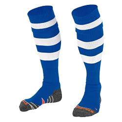 Stanno Sports Socken - Original -Socken - Socken mit Atmungsaktivem Kapazität und Knöchelschutz - Sportsocken - Anatomische Socken mit linken/rechten Indikatoren - Blau - Größe 41/44 von Stanno