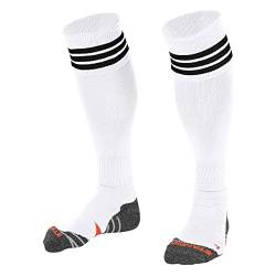 Stanno Sports Socken - Ring Sock - Socken mit Atmungsaktivem Kapazität und Knöchelschutz - Sportsocken - Anatomische Socken mit linken/rechten Indikatoren - Weiß - Größe 41/44 von Stanno