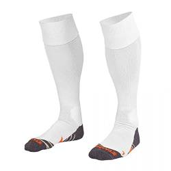 Stanno Sports Socken - Uni Sock II - 2 Socken mit Atmungsaktivem Kapazität und Knöchelschutz - Sportsocken - Anatomische Socken mit linken/rechten Indikatoren - Weiß - Größe 41/44 von Stanno