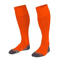 Stanno Sports Socken - Uni Sock II - Socken mit Atmungsaktivem Kapazität und Knöchelschutz - Sportsocken - Anatomische Socken mit linken/rechten Indikatoren - Orange - Größe 45/48 von Stanno