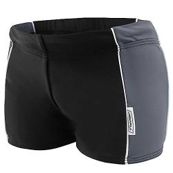 Stanteks Jungen Badehose Badeshorts Shorts Schwimmhose Schwimmbekleidung SK0033 (128, schwarz-grau) von Stanteks