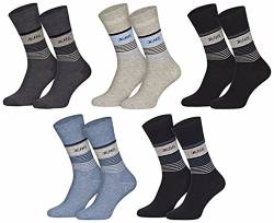 5 Paar moderne Jeanssocken Herren Socken Baumwolle farbig, 43/46, Mehrfarbig von Star Socks Germany