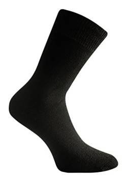 6 Paar Extra Dicke Damen Thermo Socken Winter Strümpfe aus Baumwolle in schwarz, Schwarz, Größe 35-38 von Star Socks Germany