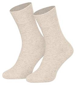 Kurz-Socken (8 Paar) "Natura" aus Baumwolle und Leinen Herren/Damen/Kinder / 35-38, 39-42, 43-46 / KOMFORT-PIQUE-BUND/modische Kurzform/Ideal für den Sommer 39-42 von Star Socks Germany