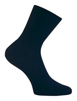 Star Socks Germany 10 Paar blaue Damensocken 100% Baumwolle Büro Baumwolle (39-42, dunkelblau) von Star Socks Germany
