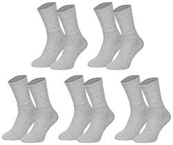 5 Paar Stabile Arbeitssocken grau (43-46, grau) von Star-Socks