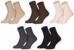 Star-Socks 10 Paar Herrensocken ohne Gummi 100% Baumwolle (43-46, mehrfarbig) von Star-Socks