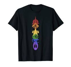 Star Trek DS9 United Rainbow Symbol Stack Graphic T-Shirt T-Shirt von Star Trek