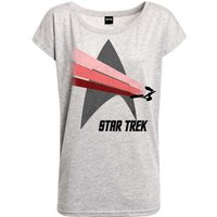 Star Trek Free Flight Damen Loose-Shirt grau meliert von Star Trek