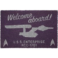 Star Trek Fußmatte - Welcome Aboard! - multicolor  - Lizenzierter Fanartikel von Star Trek