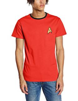 Star Trek Herren Regular Fit T-Shirt Gr. xxl, Rot von Star Trek