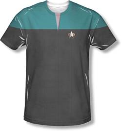 Star Trek - Herren Voyager Technik Uniform T-Shirt, XXX-Large, White von Star Trek