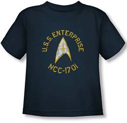 Star Trek - Kleinkind Collegiate T-Shirt, 4T, Navy von Star Trek