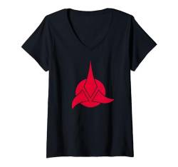 Star Trek Klingon Logo T-Shirt mit V-Ausschnitt von Star Trek