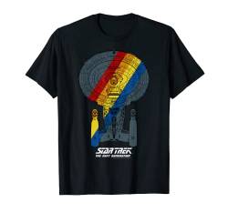 Star Trek Next Generation Retro Rainbow Ship Graphic T-Shirt T-Shirt von Star Trek