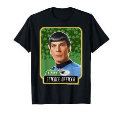 Star Trek St. Patrick's Day Spock Lucky Science Officer Card T-Shirt von Star Trek