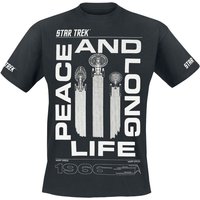Star Trek T-Shirt - Peace and Long Life - S bis XXL - für Männer - Größe L - schwarz  - EMP exklusives Merchandise! von Star Trek