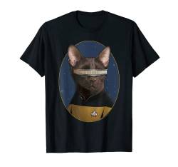 Star Trek: The Next Generation Geordi La Forge Cat Portrait T-Shirt von Star Trek