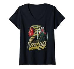 Star Wars Ahsoka Tano Fearless Warrior T-Shirt mit V-Ausschnitt von Star Wars