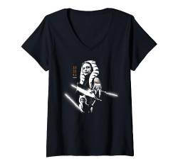 Star Wars Ahsoka Tano Three Faces of the Force Disney+ T-Shirt mit V-Ausschnitt von Star Wars