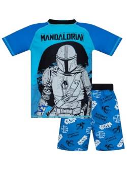 Star Wars Badeset | Mandalorian Badeset | Badeanzug Jungen | Blau 122 von Star Wars