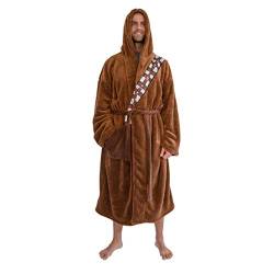 Star Wars Chewbacca Bathrobe For Men And Women | Big and Tall Plush Robe for Adults | Lightweight Spa Bathrobe | Hooded Shower Robe With Belt | Plus Size XXL von Star Wars