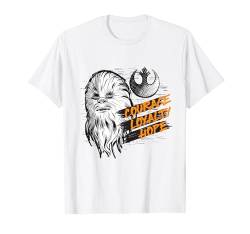 Star Wars Chewbacca Courage Loyalty Hope Rebel T-Shirt T-Shirt von Star Wars