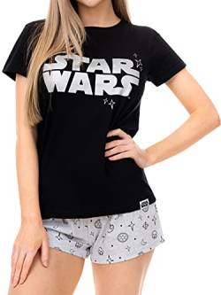 Star Wars Damen Schlafanzug Schwarz Large von Star Wars