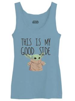 Star Wars Damen woswmantk005 Tanktop, blau, Small von Star Wars