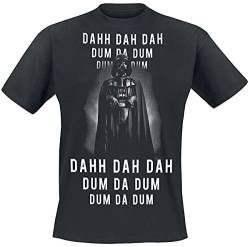 Star Wars Darth Vader - Dahh Dah Dah Dum Da Dum Männer T-Shirt schwarz L von Star Wars