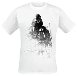Star Wars Darth Vader Ink Männer T-Shirt weiß XXL von Star Wars