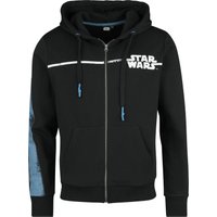 Star Wars - Disney Kapuzenjacke - Galactic Shuttle Excursions - S bis XXL - für Männer - Größe L - schwarz  - EMP exklusives Merchandise! von Star Wars